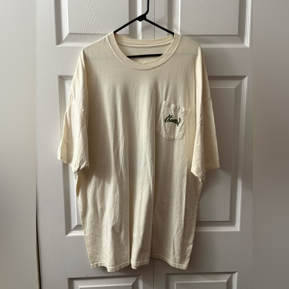 Cream Al Agnew Bass fishing T-Shirt with Pocket